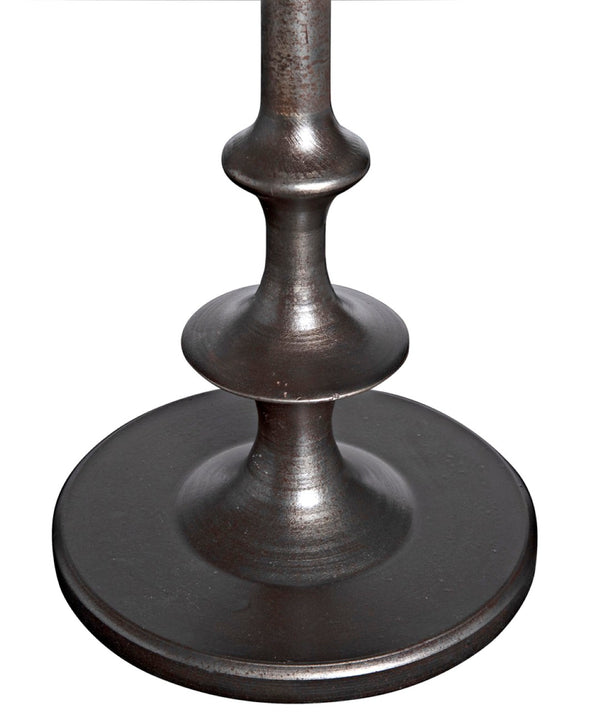 Noir Terni Side Table - Elegant Matte Black Cast Iron Accent Table for Modern & Classic Spaces GTAB634MT