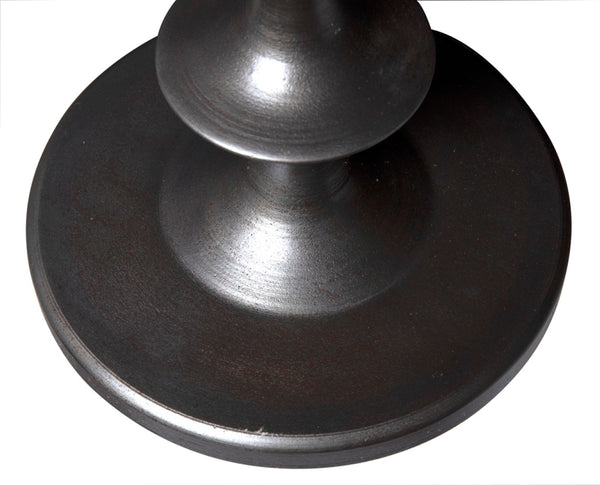 Noir Terni Side Table - Elegant Matte Black Cast Iron Accent Table for Modern & Classic Spaces GTAB634MT