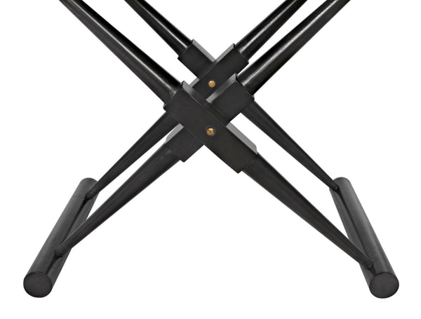 Noir Zanta Hand-Carved Mahogany Side Table - Timeless Artisan Accent for Modern & Traditional Decor Pale GTAB671P