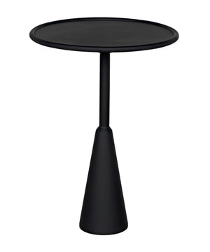 Noir Hiro Side Table - Handcrafted Industrial Accent for Modern Interiors, Lightweight and Durable Design Matte Black GTAB690MTB