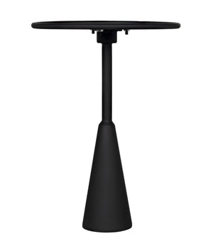Noir Hiro Side Table - Handcrafted Industrial Accent for Modern Interiors, Lightweight and Durable Design Matte Black GTAB690MTB