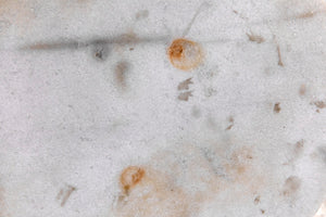 Noir Soho Side Table - Sleek Bianco Crown Marble with Antique Brass, Perfect for Small Spaces & Style GTAB698MB