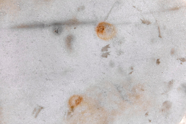 Noir Soho Side Table - Sleek Bianco Crown Marble with Antique Brass, Perfect for Small Spaces & Style GTAB698MB