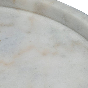 Noir Prisma Side Table – Sculptural Brass Frame with Unique Bianco Crown Marble Top for Modern Elegance GTAB811MB