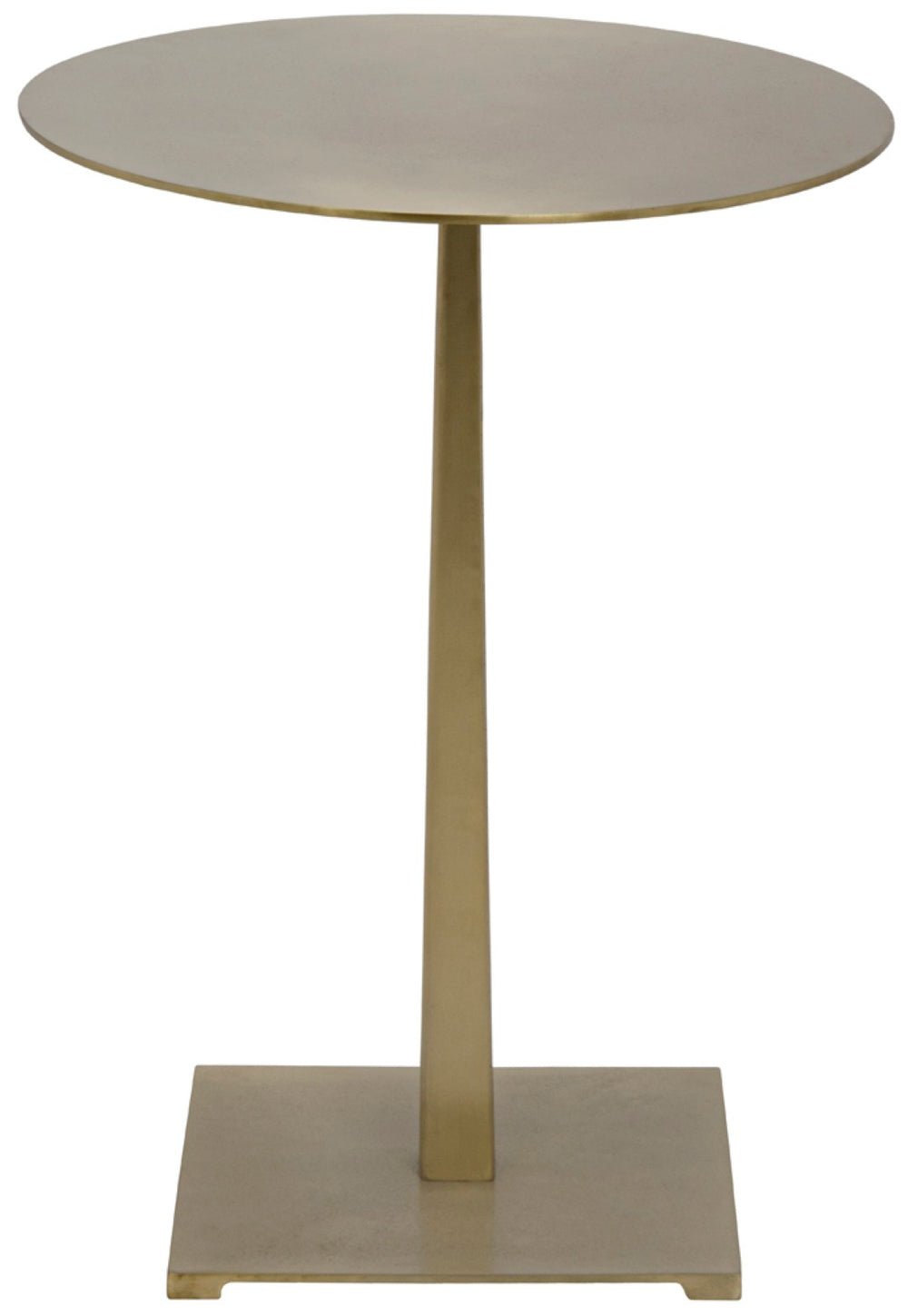 Noir Stiletto Side Table - Sleek Iron Design with Elegant Finish for Modern and Vintage-Inspired Spaces Antique Brass GTAB812MB