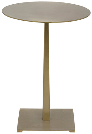 Noir Stiletto Side Table - Sleek Iron Design with Elegant Finish for Modern and Vintage-Inspired Spaces Antique Brass GTAB812MB