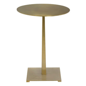 Noir Stiletto Side Table - Sleek Iron Design with Elegant Finish for Modern and Vintage-Inspired Spaces Antique Brass GTAB812MB