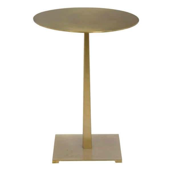 Noir Stiletto Side Table - Sleek Iron Design with Elegant Finish for Modern and Vintage-Inspired Spaces Antique Brass GTAB812MB