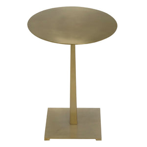 Noir Stiletto Side Table - Sleek Iron Design with Elegant Finish for Modern and Vintage-Inspired Spaces Antique Brass GTAB812MB