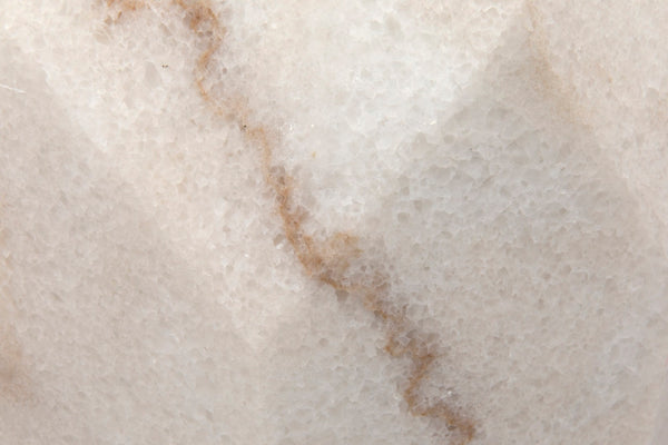 Noir Monolith Side Table: Hand-Carved Bianco Crown Marble for Unique Sculptural Elegance in Any Space GTAB819