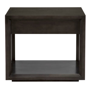 Noir Antony Side Table - Handcrafted Mahogany Accent with Brass Hardware for Modern Living Spaces Pale GTAB830P