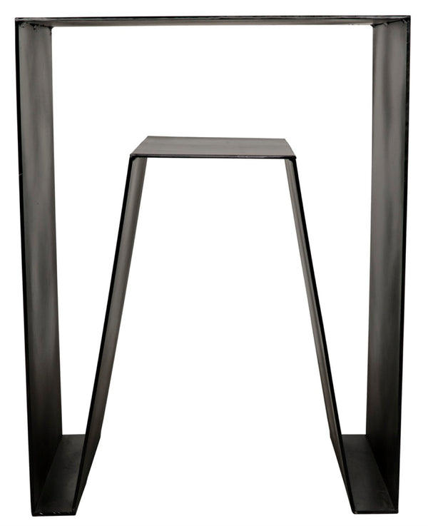 Noir Quintin Side Table - Modern Black Iron Accent Table for Stylish Living Spaces, Minimalist Design GTAB838MTB