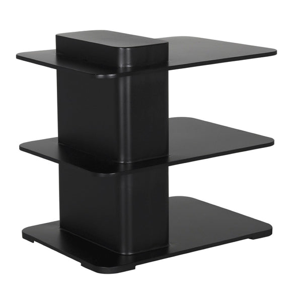 Noir Concoction Side Table - Modern Matte Black Iron Accent for Living Room, Bedroom, or Office Decor GTAB9002MTB