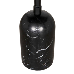 Noir Shantu Modern Side Table with Durable Iron Frame - Chic Accent for Living Rooms & Small Spaces Matte Black GTAB9010MTB