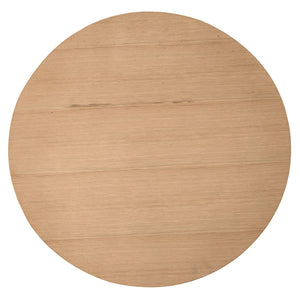 Noir Kensington Side Table - Modern White Oak Accent Table with Black Iron Base for Stylish Interiors GTAB9024MTB