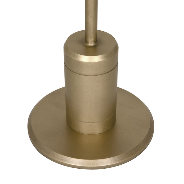 Kurtz Brass Iron Pedestal Side Table Sculptural Tray Top for Modern Living Spaces