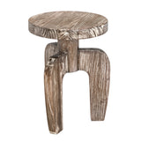 New Shizue Small Side Table Distressed Mindi GTAB919DM-A Distressed Mindi Noir