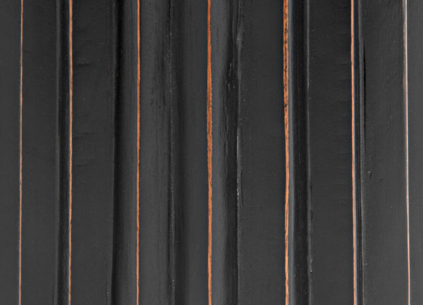 Noir Orson Side Table - Artisan-Crafted Mahogany Accent with Gold Trim for Modern Elegance and Style Hand Rubbed Black W/ Light Brown Highlights GTAB939HB