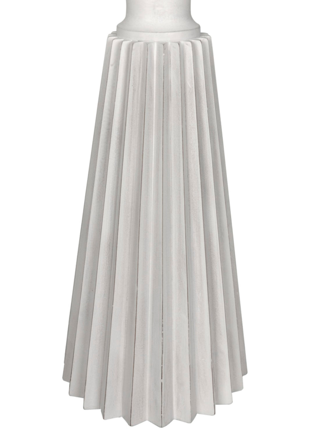 Noir Orson Side Table - Artisan-Crafted Mahogany Accent with Gold Trim for Modern Elegance and Style White Wash GTAB939WH