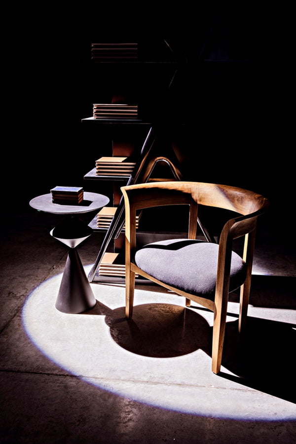 Noir Zasa Handcrafted Black Iron Side Table – Modern Geometric Design for Versatile Home Decor Use GTAB947MTB