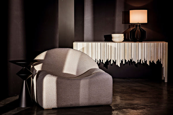 Noir Zasa Handcrafted Black Iron Side Table – Modern Geometric Design for Versatile Home Decor Use GTAB947MTB