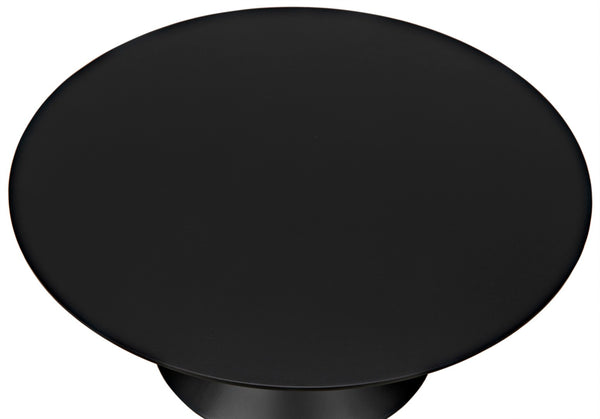 Noir Zasa Handcrafted Black Iron Side Table – Modern Geometric Design for Versatile Home Decor Use GTAB947MTB