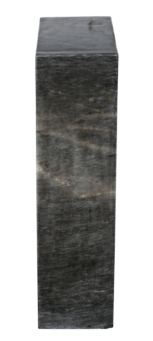 Noir Aero Side Table – Artisan-Crafted Elegance for Modern Living Spaces with Timeless Marble Finish Black Marble GTAB978B