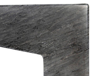 Noir Aero Side Table – Artisan-Crafted Elegance for Modern Living Spaces with Timeless Marble Finish Black Marble GTAB978B