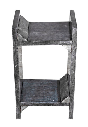 Noir Easton Handcrafted Black Marble Side Table – Elegant Accent for Contemporary Living Spaces & Decor GTAB979B