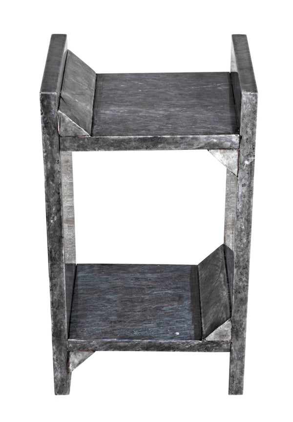 Noir Easton Handcrafted Black Marble Side Table – Elegant Accent for Contemporary Living Spaces & Decor GTAB979B