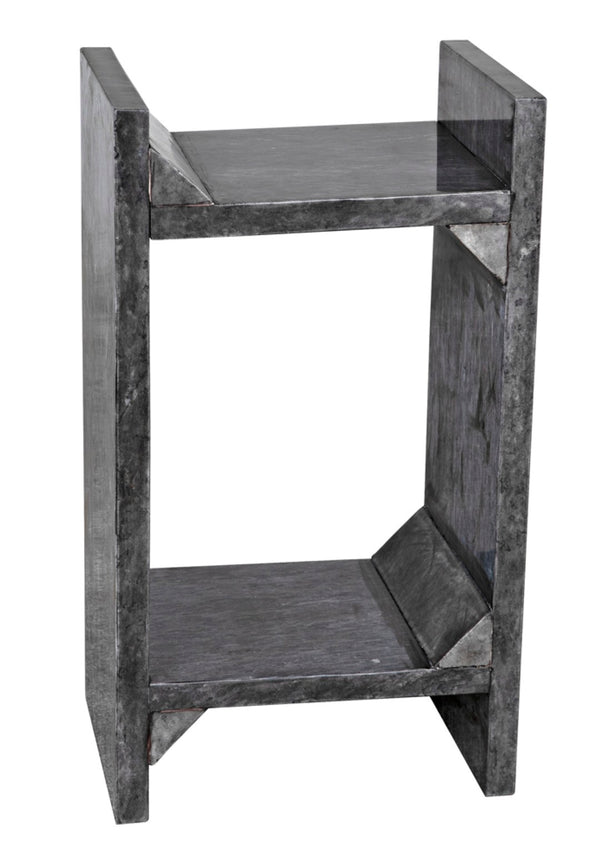 Noir Easton Handcrafted Black Marble Side Table – Elegant Accent for Contemporary Living Spaces & Decor GTAB979B