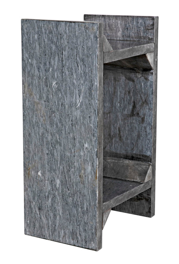 Noir Easton Handcrafted Black Marble Side Table – Elegant Accent for Contemporary Living Spaces & Decor GTAB979B