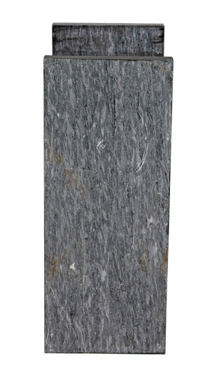 Noir Easton Handcrafted Black Marble Side Table – Elegant Accent for Contemporary Living Spaces & Decor GTAB979B