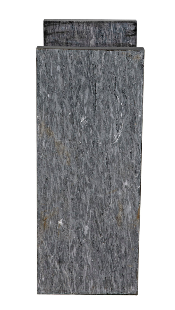 Noir Easton Handcrafted Black Marble Side Table – Elegant Accent for Contemporary Living Spaces & Decor GTAB979B