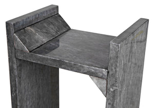 Noir Easton Handcrafted Black Marble Side Table – Elegant Accent for Contemporary Living Spaces & Decor GTAB979B