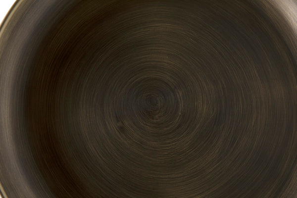 Noir Lee Side Table - Artisan-Crafted Aged Brass Accent with Sturdy Iron Frame for Versatile Styling GTAB986AB