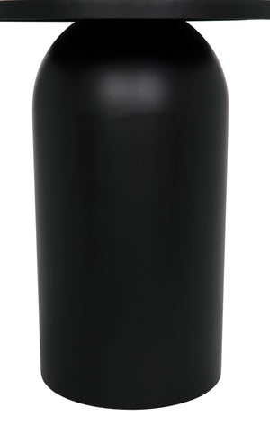 Noir Arabella Handcrafted Metal Side Table - Modern Geometric Design for Stylish Home Decor & Versatility GTAB987MTB