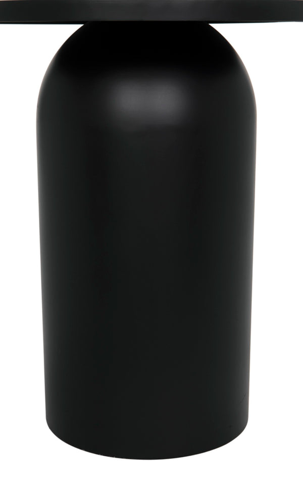 Noir Arabella Handcrafted Metal Side Table - Modern Geometric Design for Stylish Home Decor & Versatility GTAB987MTB