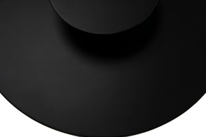 Noir Arabella Handcrafted Metal Side Table - Modern Geometric Design for Stylish Home Decor & Versatility GTAB987MTB