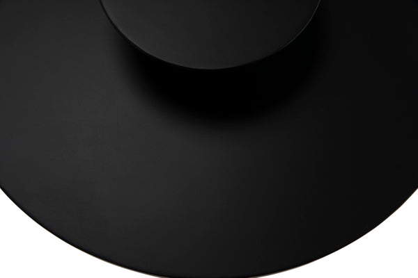 Noir Arabella Handcrafted Metal Side Table - Modern Geometric Design for Stylish Home Decor & Versatility GTAB987MTB