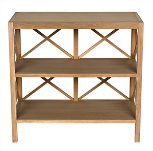 Noir Nikolai Side Table - Scandinavian Design in Solid White Oak, Perfect for Living Room & Bedroom Use GTAB991WO
