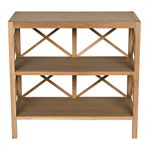 Noir Nikolai Side Table - Scandinavian Design in Solid White Oak, Perfect for Living Room & Bedroom Use GTAB991WO