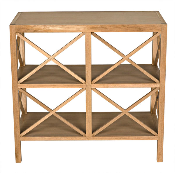 Noir Nikolai Side Table - Scandinavian Design in Solid White Oak, Perfect for Living Room & Bedroom Use GTAB991WO