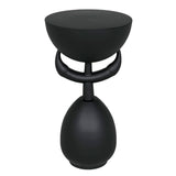 Africa Side Table Metal GTAB992MTB Matte Black Noir