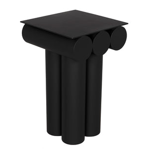 Corinthien Side Table Metal GTAB993MTB Matte Black Noir