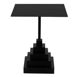 Nova Square Side Table GTAB997MTB Matte Black Noir