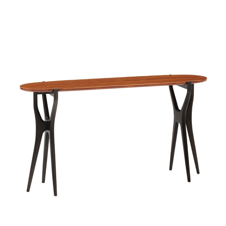 Greenington Tofino Solid Bamboo Console Table Sculptural Vine Base Entryway Modern Accent GTF003AM