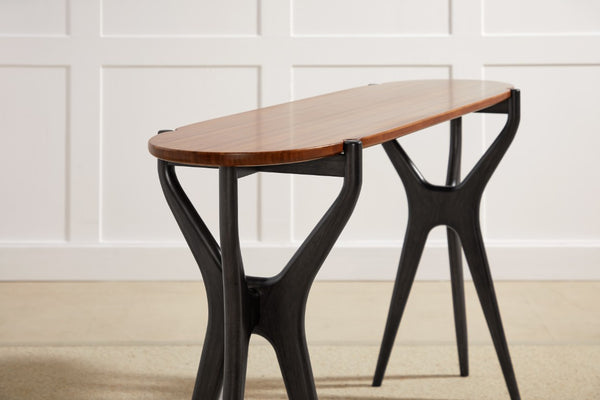 Greenington Tofino Solid Bamboo Console Table Sculptural Vine Base Entryway Modern Accent GTF003AM
