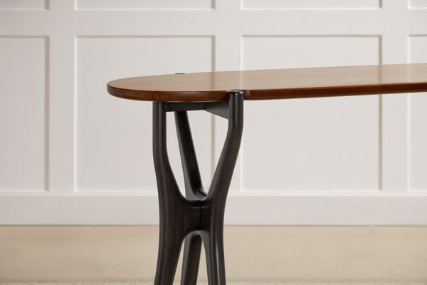Greenington Tofino Solid Bamboo Console Table Sculptural Vine Base Entryway Modern Accent GTF003AM