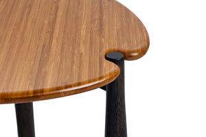 Greenington Tofino Solid Bamboo Sculptural Side Table Organic Modern Accent for Living Room GTF005AM